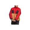 Striped Patchwork Logo Print Reversible Jacket Men Jacket Red HI3284