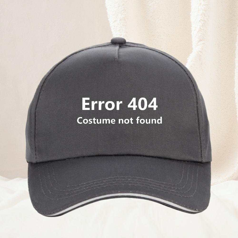 Error  Costume Not Found Halloween Funny Coding Coder Baseball Cap Fashion Unisex and Women Visors Hat Birthday Gifts
