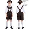 Authentic Children's German Oktoberfest Outfit With Hat For Halloween And Cosplay