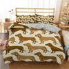 Cartoon Dachshund Bedding Set Cute Sausage Dog Duvet Cover Set Pet Puppy Printed Comforter Cover Animal Polyester Quilt Cover