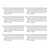8pcs Curb Chain 6 Side Milled Silver Round Buckle 1meter DIY Decorative Craft Curb Chain for Jewelry Accessories