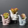 Garden Patio Plants Pot for Succulent Aloe Vera Cactus Durable Exquisite Ceramic Flower Pot Waterproof Anti Deformed