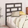 Vidaxl Bed Headboard, Grey, 96X4X100 Cm, Solid Pine Wood