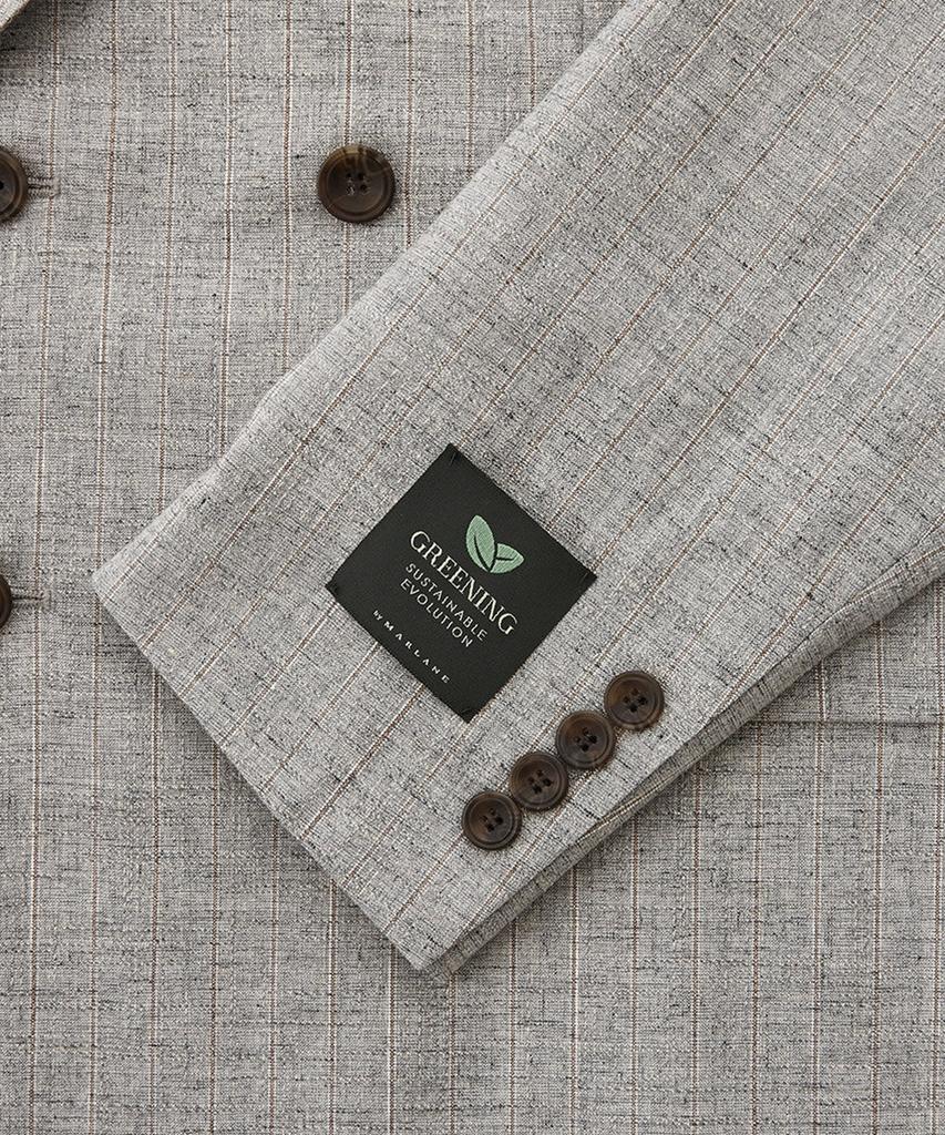 Stco [Summer Suit] Italy Marlane Wool & Linen Double-Breasted Suit Set_Grey (Classic Fit)_Ssjub92Set