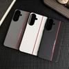 For Samsung Galaxy A37 A57 5G Case Fashion PU Plain Leather Colored Splicing Ultra-thin Protective Cover for Galaxy A 57