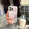 Stylish Fruit Inspired Phone Pendant Keychain Beaded Bowknot Keyring Decorative Straps for Wallet Bag Keychain Case