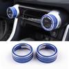 For Toyota RAV4 -2024 Blue Air Condition Knob Button Ring Cover Decor Pair