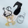 Metal Men Shaving Tool Holder Silver Compact Curved Shaving Brush Manual Razor Stand Holders Beard Clean Shaver