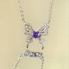 Midsummer Night's Dream Purple Butterfly Luxury Women's Clavicle Necklace