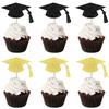 Abschluss-Saison Schulklassenzimmer Party Kuchenstecker Dekoration Abschluss Masterhut Backen Kuchenstecker