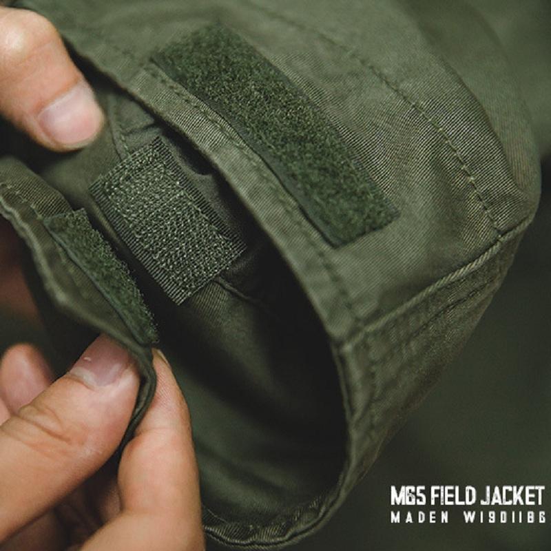 Men's Tooling Style American Retro M65 Field Jacket Retro Multi Pocket Tooling Jacket