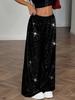2026 Spring/Summer High-Waisted Sequined Loose Drapey Pants - Women's Fashion Collection