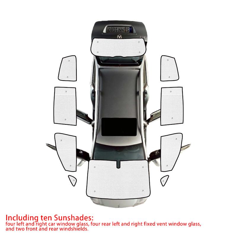 Pare-soleil intégral pour voiture pour Volkswagen VW Sharan MK2 7N SEAT Alhambra 2011~ Protection UV Accessoires Auto Déflecteur de fenêtre