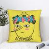 Unacceptable Lemongrab Square Pillow Case Polyester Cushions For Sofa 45*45Cm Pillowcover Home Decor