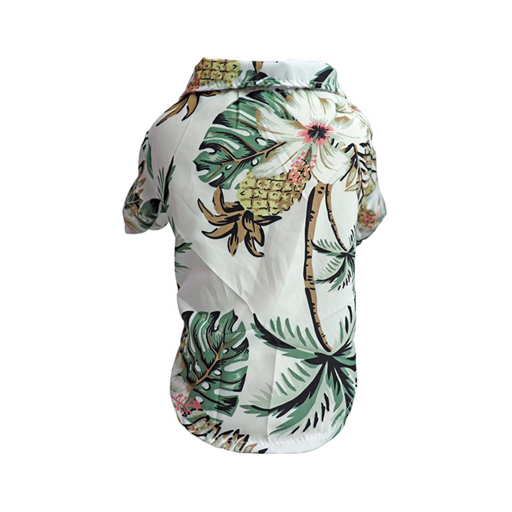 Hawaiian Pet Dog T Shirts Dog Summer Beach T-Shirt Vest For French Dog