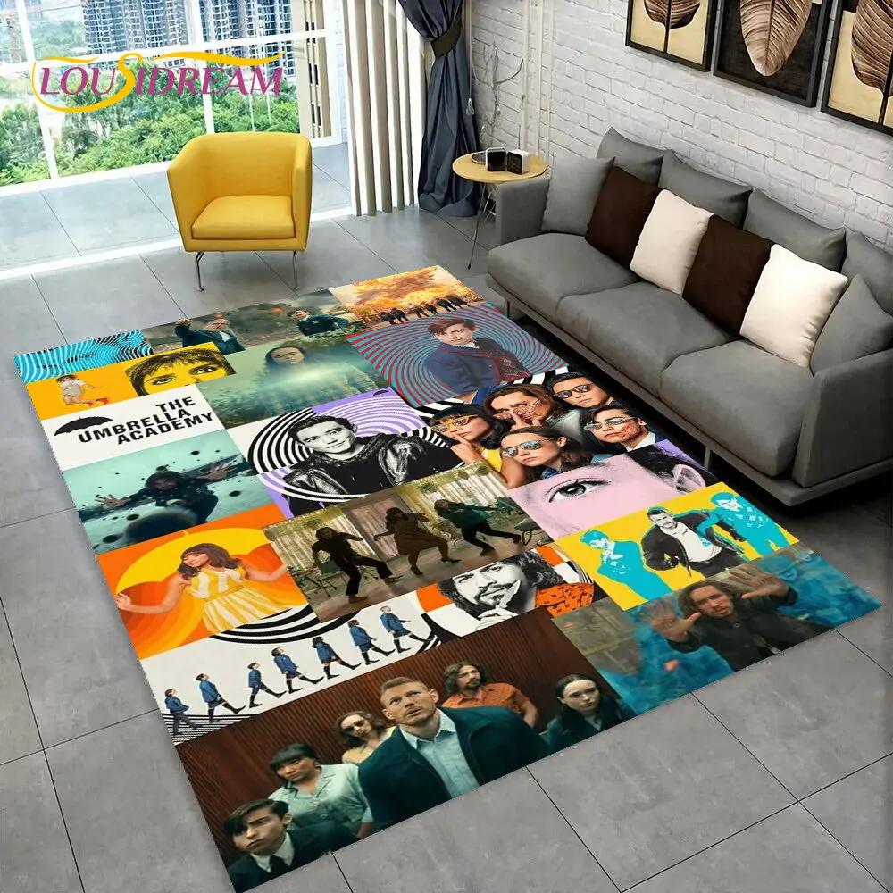 The Umbrella Academy TV Film Vloerkleed, Tapijt voor Huis Woonkamer Slaapkamer Bank Deurmat Decoratie, Kinderspeel Anti-slip Vloermat 3D