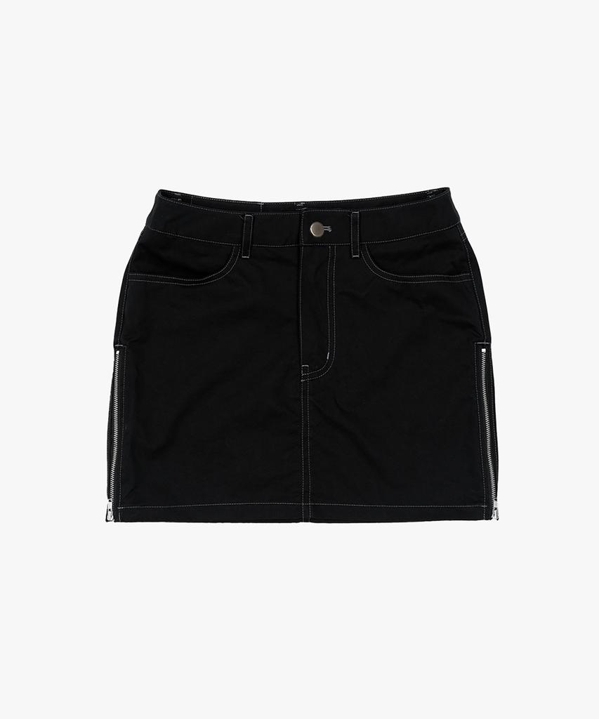 Pabeo Side Zip Skirt (Black)