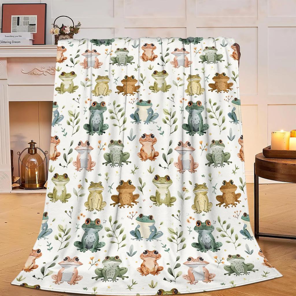 Butterfly, flower, animal digital-printed polyester Bedroom velvet flannel soft sofa cover blanket Fleece blankets for beds