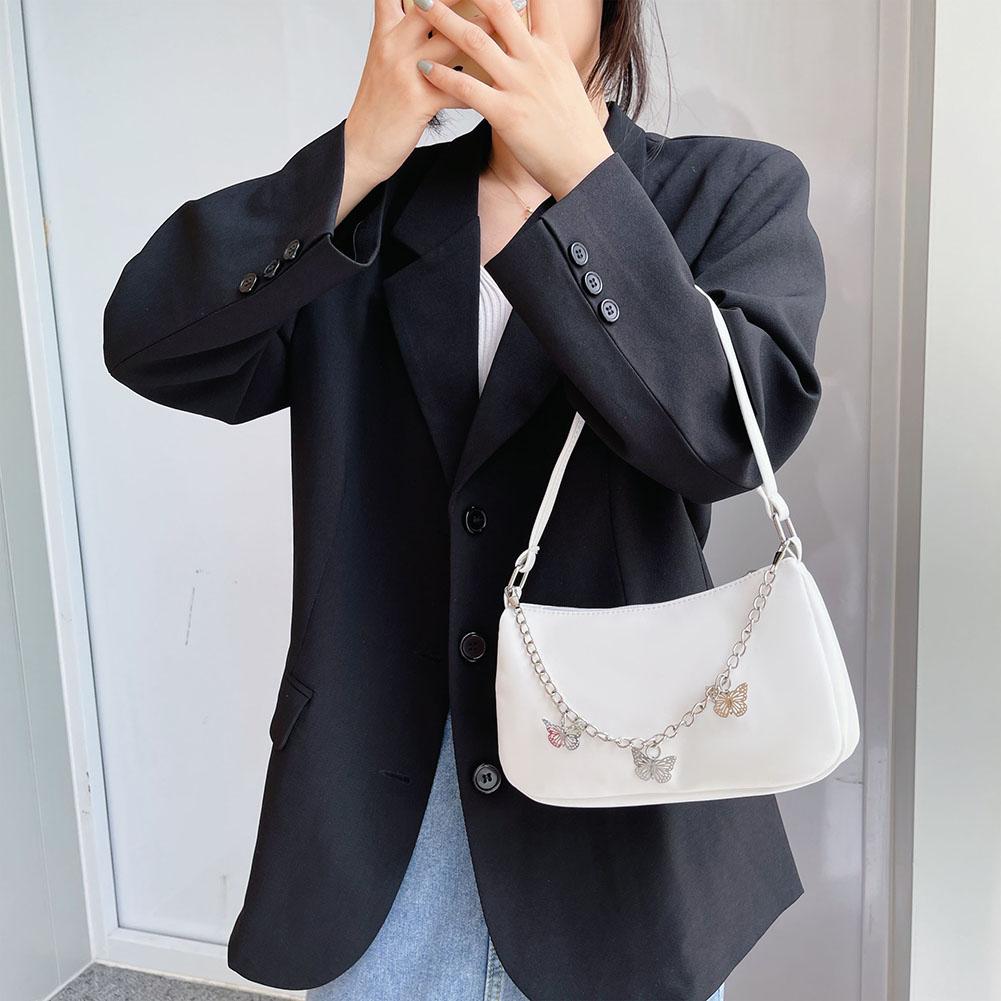 Fashion Women Butterfly Chain PU Shoulder Underarm Bag Casual Small Handbag KTY