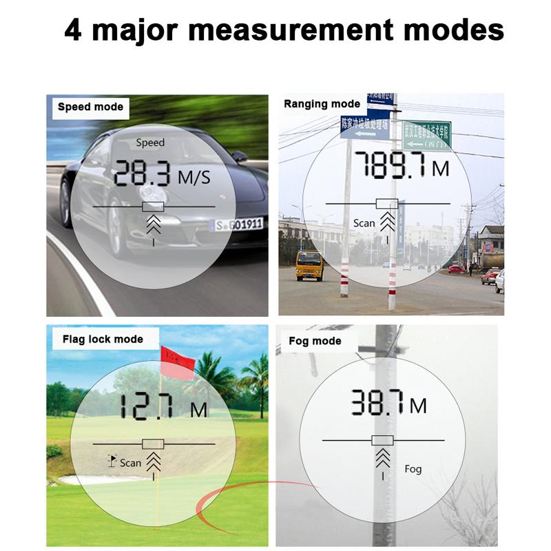 450M HD Laser Rangefinder For Golf Hunting Range Finder Distance Measuring Telescope With High Precision Flag Pole Locking