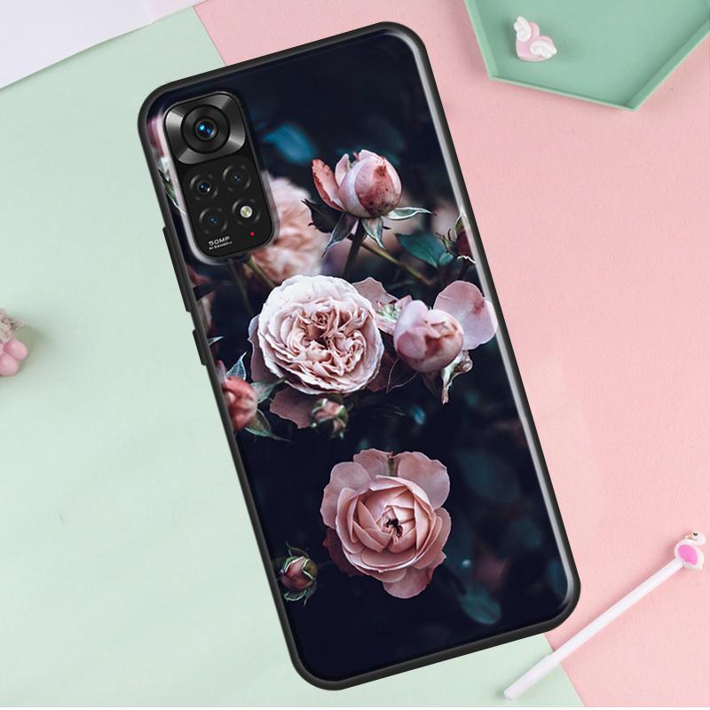 Pfingstrosen Schöne Blume Für Redmi Hinweis 12 Pro Plus Abdeckung Für Redmi Hinweis 10 8 9 11 Pro 12S 11S 10S 9S 9C 10C 12C Fall
