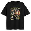 Hot Selling Michael Jackson Print Unisexs Round Neck Tshirt 100 Pure Cotton Neutral Casual Street Soft Punk Short Sleeved Shirt