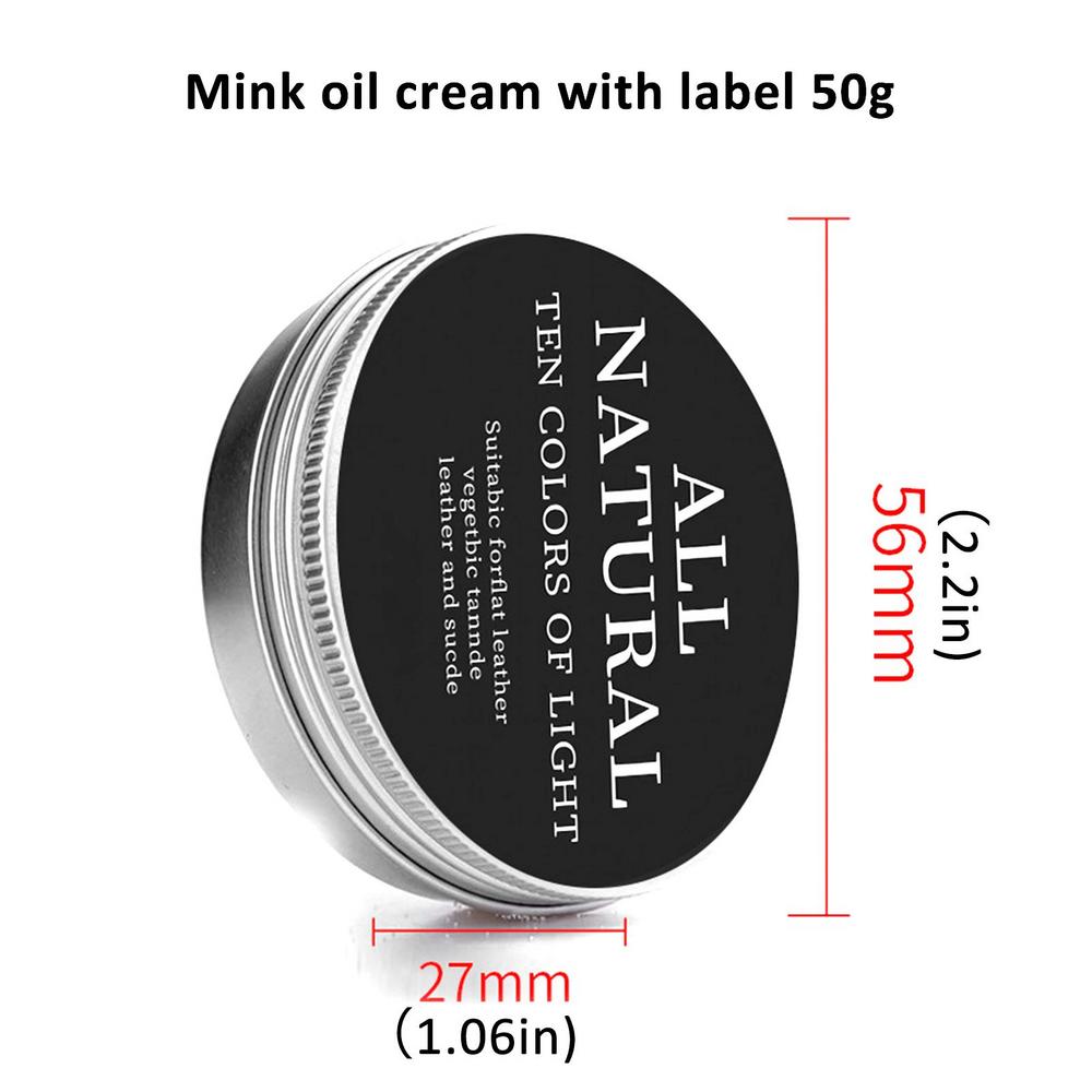 Mink Oil Leather Conditioner Waterproof Leather Boot Conditioner Saddle Oil Leather Care Softener For Furniture Auto Interiors