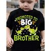 European Sizes Boys' PROMOTED To BIG BROTHER Dinosaur Print Creative Trendy Casual T-Shirt