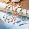 Bohemian Kleurrijke Rijstkorrel Ketting voor Vrouwen Zee Schelp Zeester Hanger Sleutelbeen Choker Zomer Strandfeest Charm Sieraden Cadeau