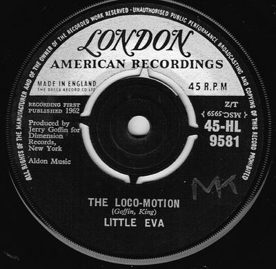 7inch Record LITTLE EVA - Loco-motion 45HL9581 LONDON 1962 UK Rock Used