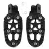 S.fields.inc Pedane Larghe Supporto Pedane Moto Fuoristrada Moto Universale 3 Colori (Nero)