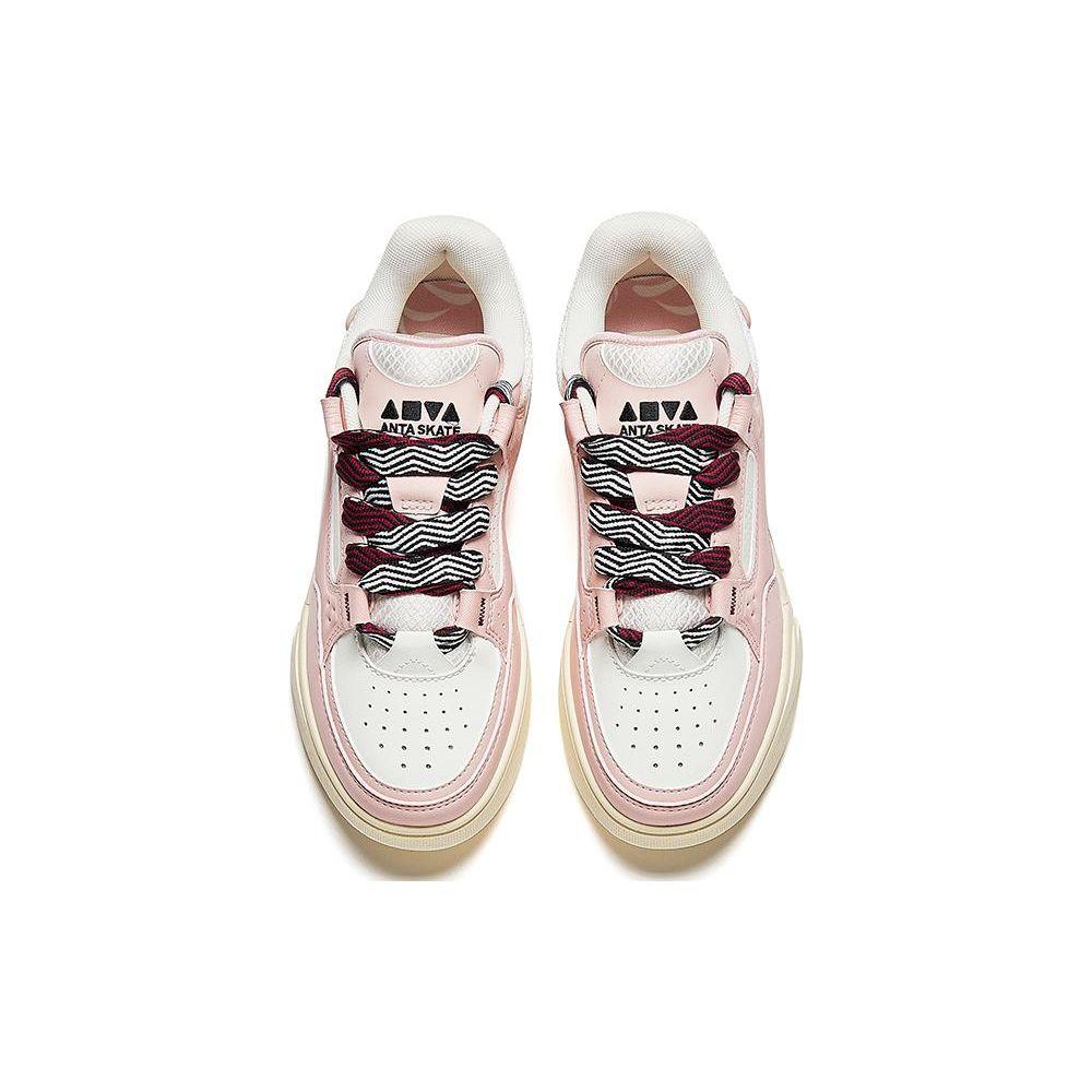 Anta Aojie Trendy Skate Shoes Non-Slip Wear-Resistant Lightweight Low-Top Men Sneakers Pink 912338040-1