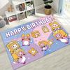 Cartoon Lankybox Cute Foxy Boxy Rocky Carpet Rug for Bedroom Living Room Sofa Home Doormat Decor,Large Kids Non-slip Floor Mat
