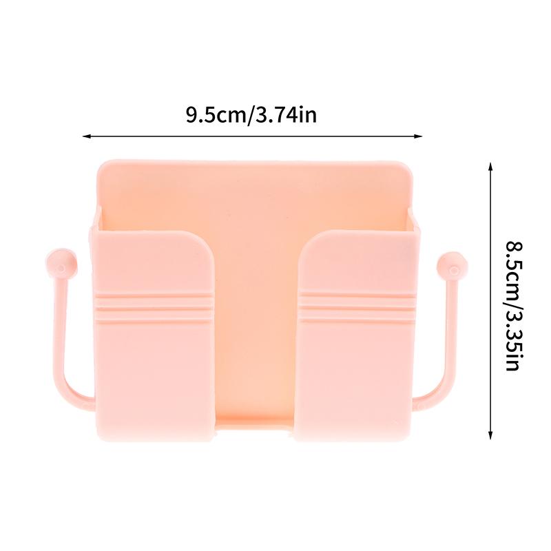 Mobile Phone Holder Wall Mounted Organizer Storage Box Control Plug Wall Stands Charging Stand for Mobile Phone