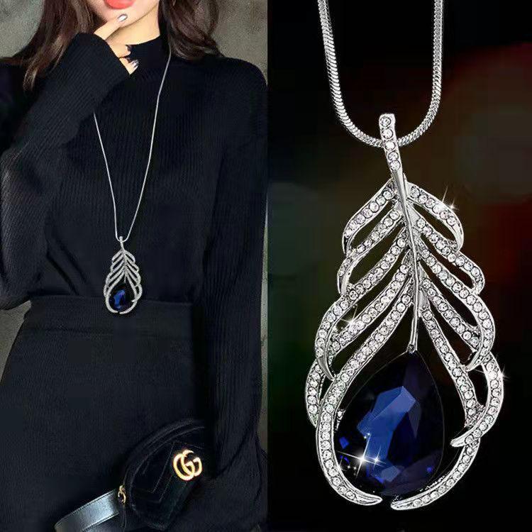 Elegante Lange Kwast Truiketting met Japanse en Koreaanse Parel