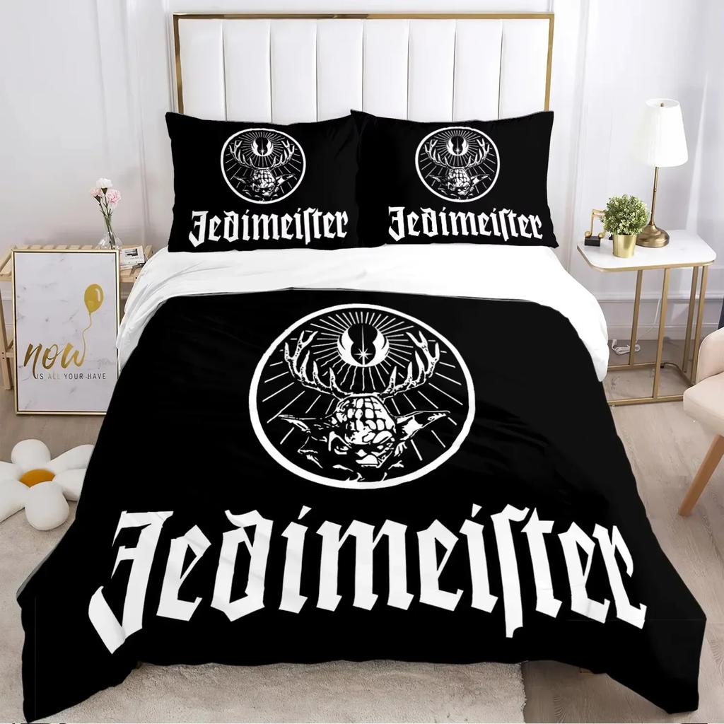 New J-Jagermeister Deer Duvet Cover Kawaii Comforter Bedding Sets Soft Quilt Cover and Pillowcases Single Double Queen King