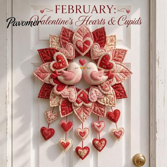 Fall Harvest Christmas Halloween Easter Crafts 12-Month DIY Door Hanger Sewing Kit, Cloth Patchwork Patterns And Diy Kit for Beginners Seasonal