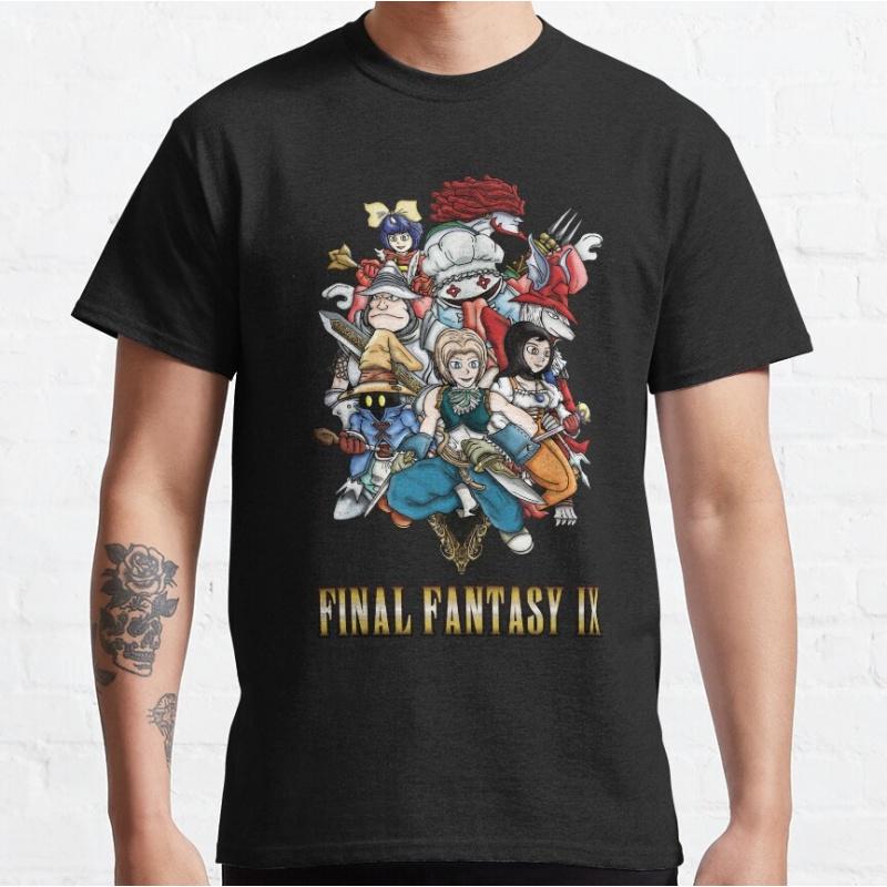 T-shirt Cadeau des Héros de Final Fantasy IX pour gamer RPG 100% coton t-shirt imprimé Vêtements Graphiques à Manches Courtes pour Homme Tops Toutes Tailles