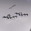 2Pcs Shiny Star Zircon Stud Earrings For Women Silver Color Cartilage Tragus Helix Ear Piercing Jewelry Accessory Gifts
