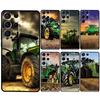 Bauernhof Fahrzeug Traktor Hülle Für Samsung Galaxy S24 Ultra S23 S22 S21 Plus Note 10 Note 20 S9 S10 S20 S21 FE Abdeckung