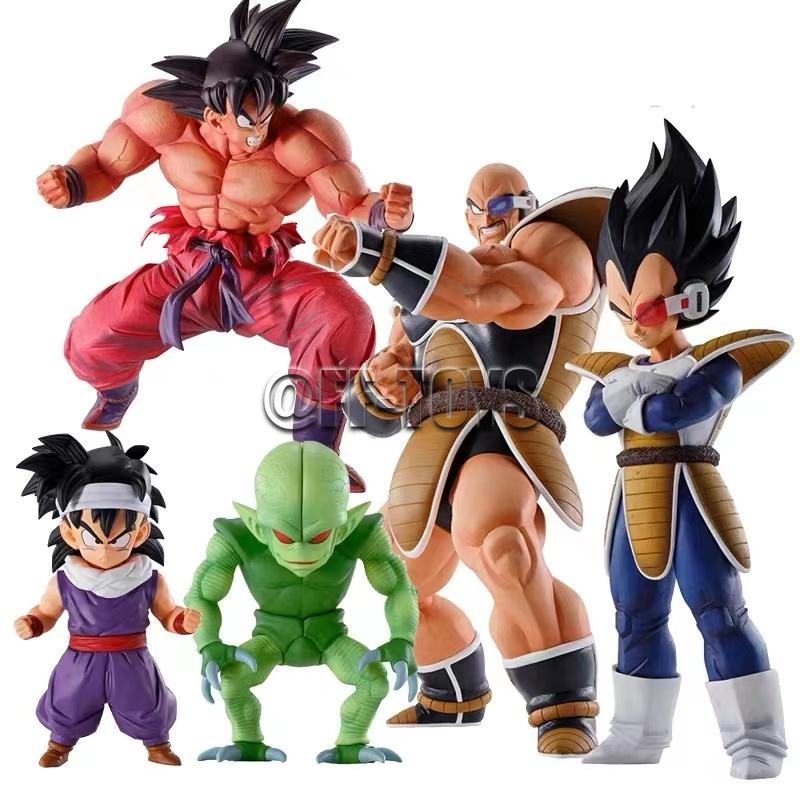 Dragon Ball Figure Goku Kaioken Saibaiman Son Gohan Vegeta PVC Action Figures Collection Model Toys Gifts