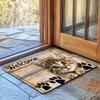 1 pièce Tapis de porte d'entrée adorable chaton Bienvenue Tapis d'intérieur antidérapant pour cuisine, salle de bain, salon, chambre à coucher Entrée Tapis décoratifs