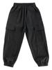 Loose Pants with Multi-Pockets Kids Boys Active Cargo Jogger Solid Color Sweatpants