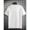European Sizes Creative Vacation-Themed Letter Print Slippers, Stylish Men'S Fashion, Round Neck, Short-Sleeve T-Shirt
