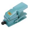 TFS-302 Momentan Elektrisk Fotpedalomkopplare, Halkfri Aluminiumkapsling, AC 250V, 15A
