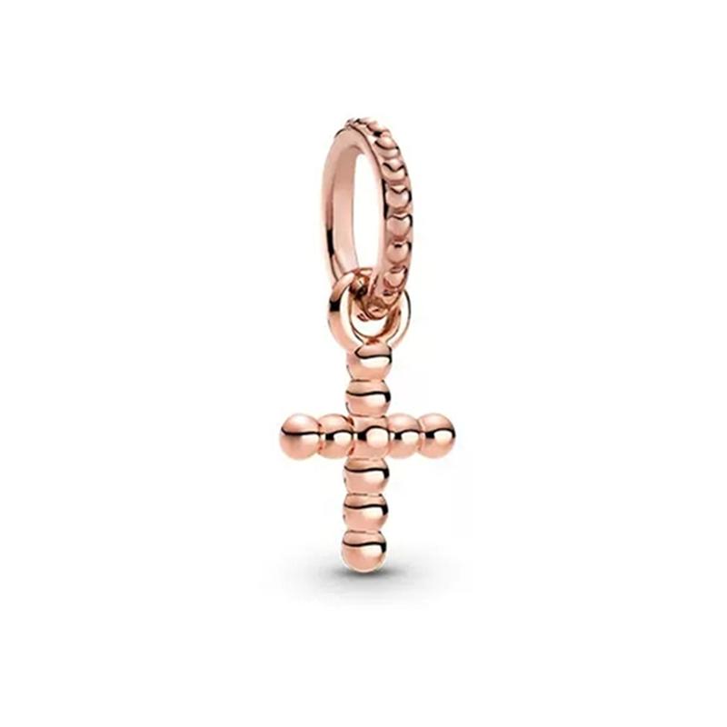 Rosegoud verguld Prachtig Kralen Sprankelende Roze Heteluchtballon Dangle Bedel voor Vrouwen passend op Europese Originele Armband DIY Sieraden
