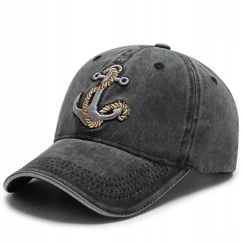 Fishing Cap Anchor Sailor Embroidery Universal