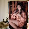 Japanese Geisha Metal Wall Art Vintage Retro Decor Sign for Home Office Durable 2D Flat Wall Plate