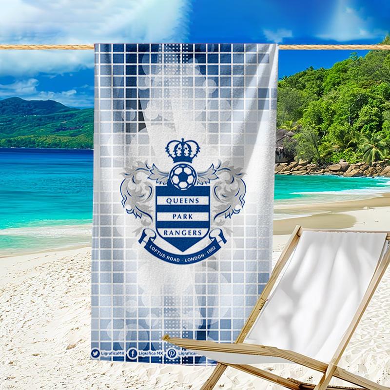 Queen's Rangers Crest Beach Towel - Soft, Absorbent Microfiber, Lightweight, Ideal for The Beach, Parties, Travel, Camping fan gifts