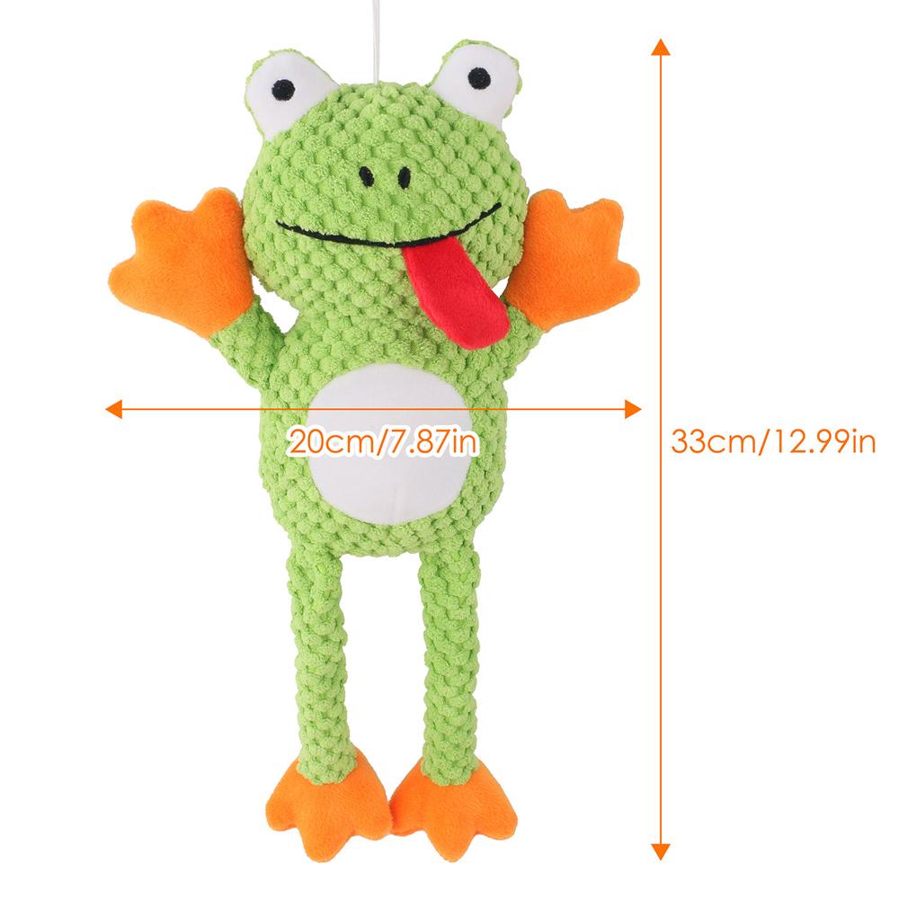 Green Frog Pet Dog Squeaky Sound Toy Cute Animal Small Dog Toy Puppy